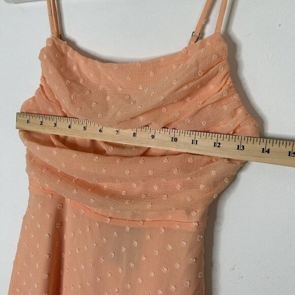 NEW NBD Peach Midi Dress Size XS - Picture 6 of 14